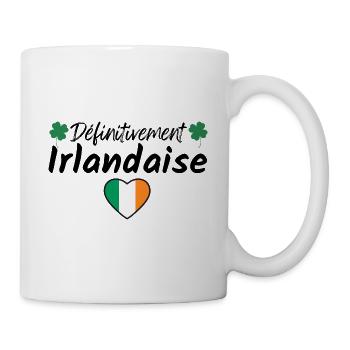 définitivement irlandaise, saint-patrick - Mug blanc - blanc - Droite