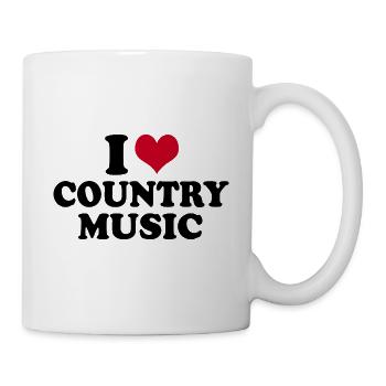I Love Country Music - Mug - white - Right