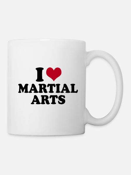 I Love Martial Arts - Tasse - Weiß