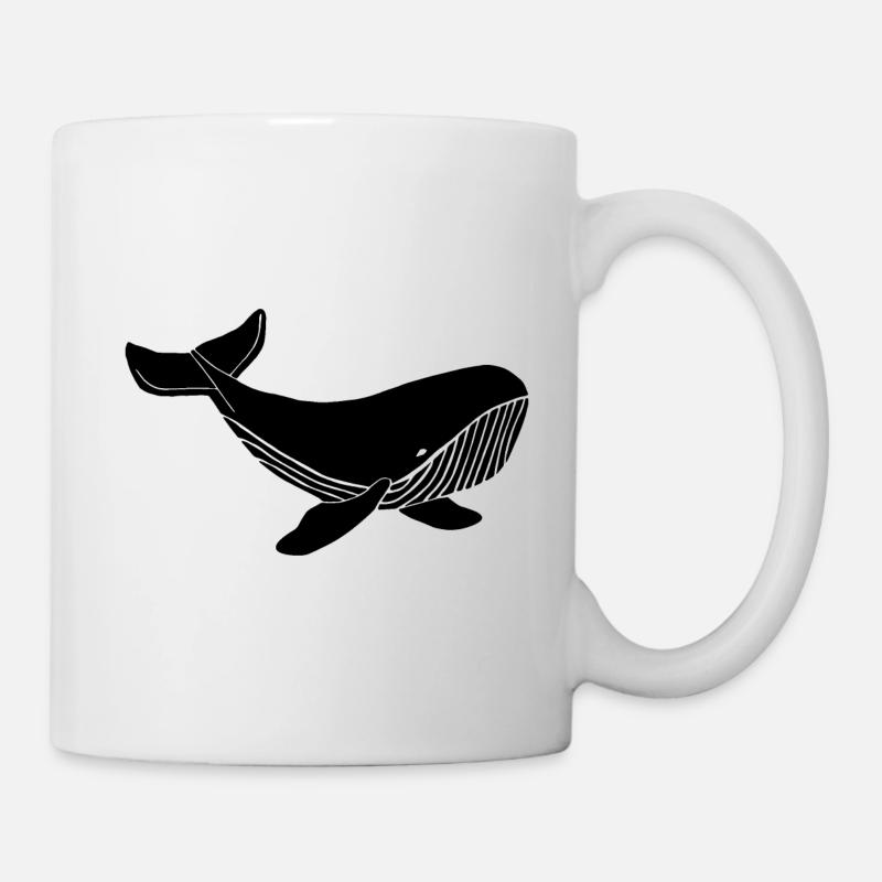Noir de baleine - Mug blanc - blanc