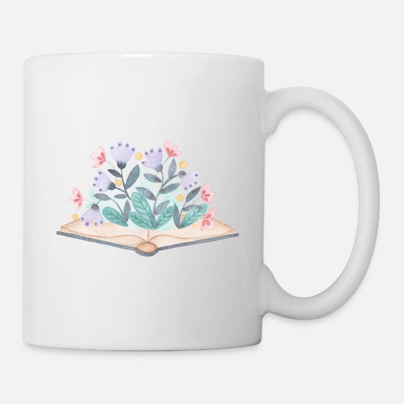 livrefleuri - Mug blanc - blanc