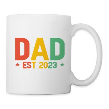 DAD est. 2023 for future father in 2023 - Mug - white - Right