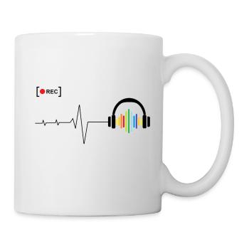 Rainbow beat - Mug blanc - blanc - Droite