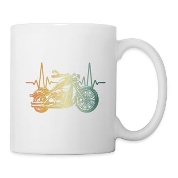 Heartbeat Motorcycle Chopper - Mug - white - Right