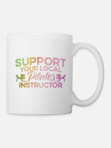 Pilates votre cadeau d’entraîneur de Pilates local - Mug blanc - blanc