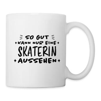 Skaterin Lustiger Spruch Skating Sprüche Geschenk - Tasse - Weiß - Rechts
