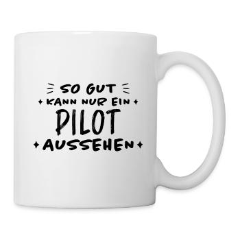Pilot Lustige Spruch Flug Flugsport Pilot Geschenk - Tasse - Weiß - Rechts