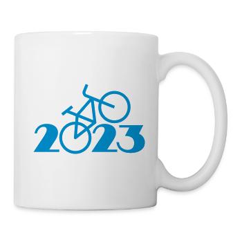 Radtour 2023, Mountainbike 2023, Fahrrad 2023 - Tasse - Weiß - Rechts