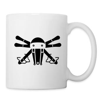 Drohne - Tasse - Weiß - Rechts