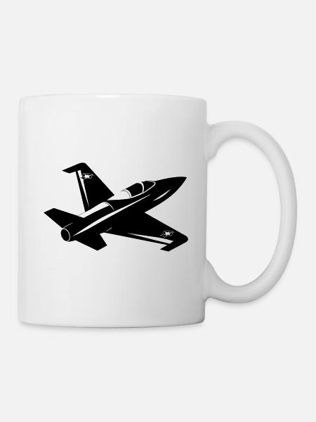 Kampfjet - Tasse - Weiß