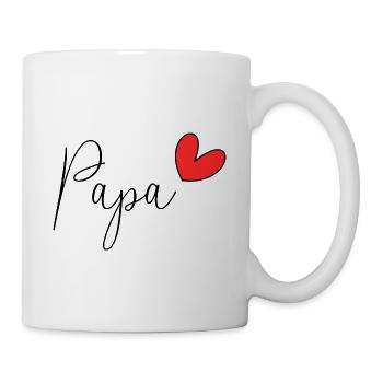 VATERTAG. ALLES GUTE ZUM GEBURTSTAG, PAPA. PAPA. ALLES GUTE ZUM GEBURTSTAG! - Tasse - Weiß - Rechts