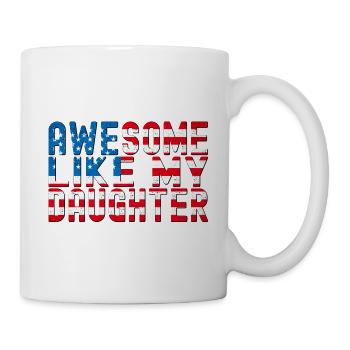 4th of July Father’s Day Papa - Génial comme mon - Mug blanc - blanc - Droite