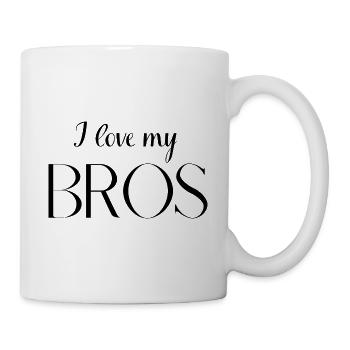 I love my brothers - Mug - white - Right