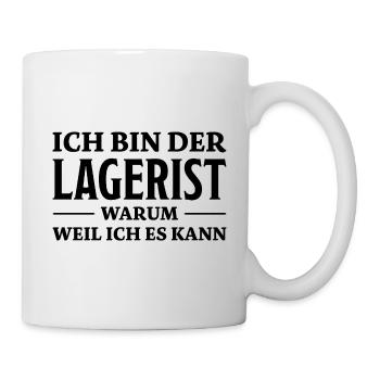 Lagerist Spruch Logistik Lustige Lagerist Geschenk - Tasse - Weiß - Rechts