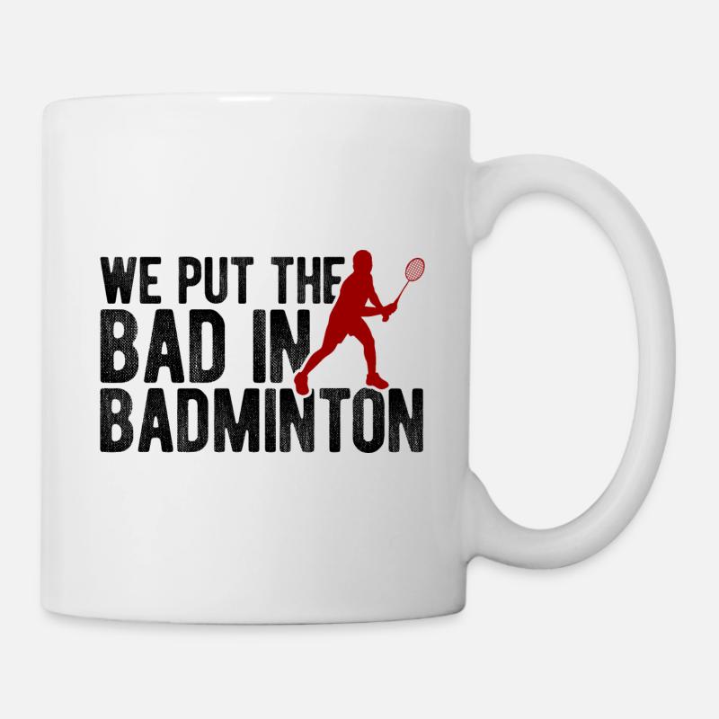Badminton - Tasse - Weiß