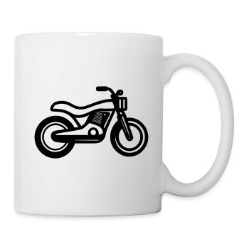 Motorrad - Tasse - Weiß - Rechts