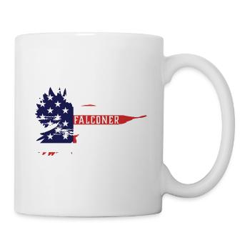 Amerikanischer Falkner - Tasse - Weiß - Rechts