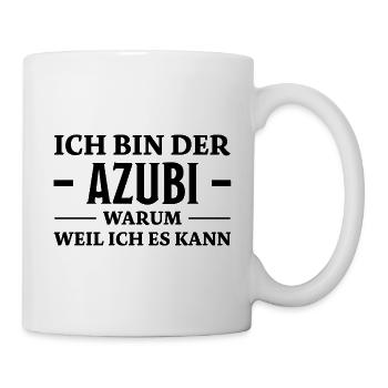 Azubi Spruch Lehrling Job Lustiges Azubi Geschenk - Tasse - Weiß - Rechts