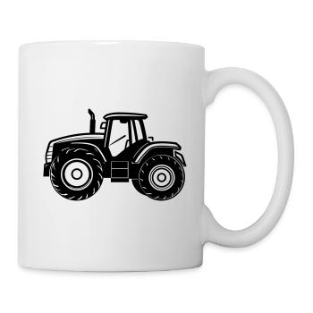 Traktor - Tasse - Weiß - Rechts