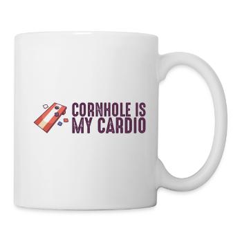 Cornhole est mon cardio cornhole sacs Cornhole - Mug blanc - blanc - Droite