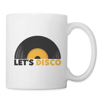 70s Disco Dancer Let's Disco Queen King - Mug - white - Right