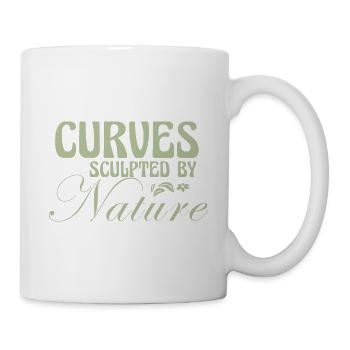 Kurviges Kükenkörper-Selbstvertrauen Natürliche Kurven - Tasse - Weiß - Rechts