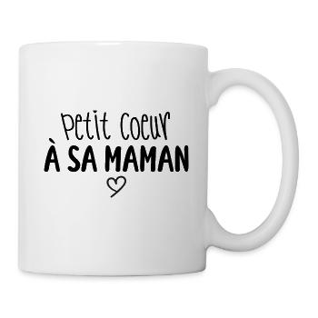 Petit coeur à sa maman - Mug blanc - blanc - Droite