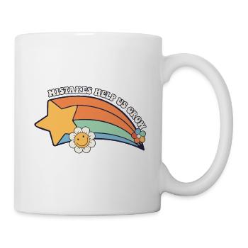 Mistakes Help Us Grow Teacher Student Learning - Mug - white - Right