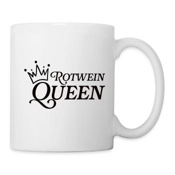 Rotwein Queen - Tasse - Weiß - Rechts
