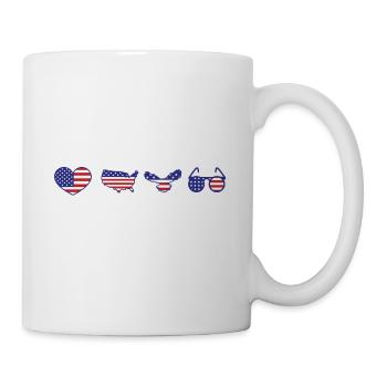 American Citizen Est 2024 US Flag Naturalized - Tasse - Weiß - Rechts