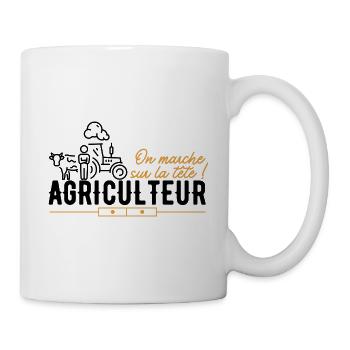 agriculteur, agriculture, paysan, fermier - Mug blanc - blanc - Droite