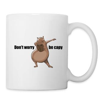 Don't Worry Be Capy - Dabbing Capybara Gift - Mug - white - Right