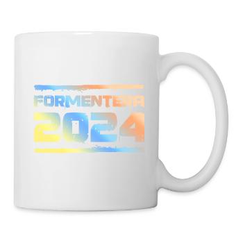 Formentera 2024 Bunt - Tasse - Weiß - Rechts