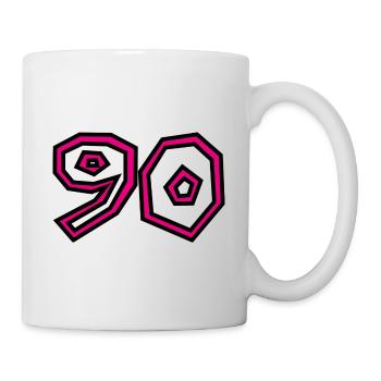 90. 90 YEARS. 90TH ANNIVERSARY. 90TH ANNIVERSARY. - Mug - white - Right