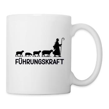 Führungskraft Schafe Hirte Geschenkidee Lustig - Tasse - Weiß - Rechts
