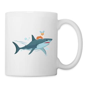Aquadog Corgi - König der Meere - Tasse - Weiß - Rechts