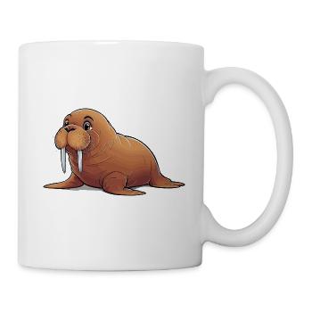 Niedliches Walross für Kinder für Kinder - Tasse - Weiß - Rechts