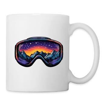 Skibrille Berge - Tasse - Weiß - Rechts