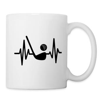 Heartbeat Golf Sport - Mug - white - Right