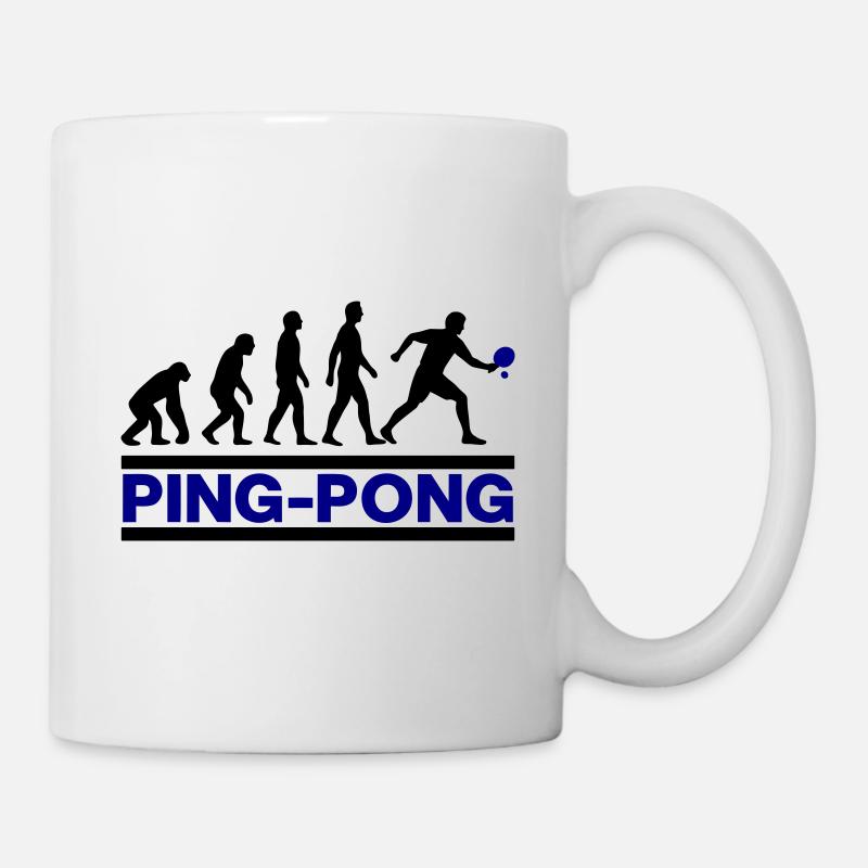 Évolution Ping-Pong Ping Pong PingPong - Mug blanc - blanc