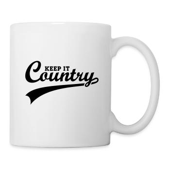 KEEP IT COUNTRY - Mug blanc - blanc - Droite