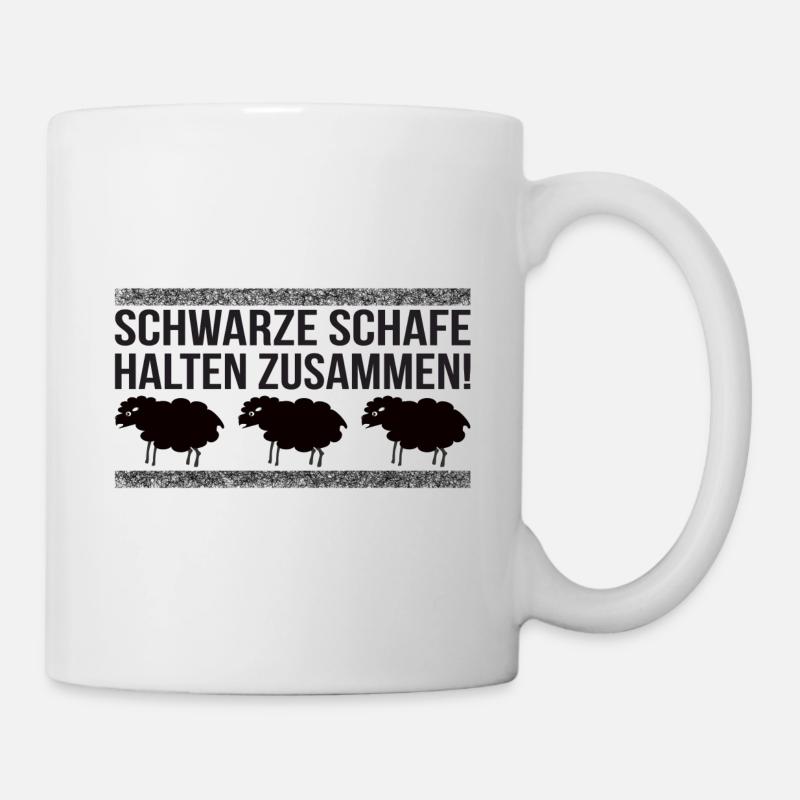 Black Sheep (Das schwarze Schaf.) - Tasse - Weiß
