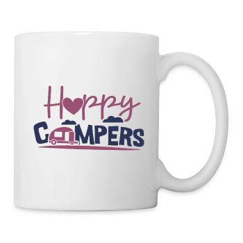 Happy Campers - Mug blanc - blanc - Droite