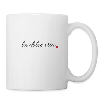 La dolce vita - Mug blanc - blanc - Droite