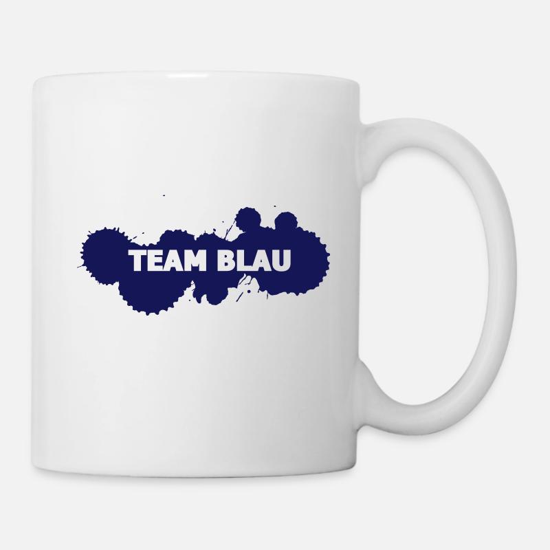 Team Blau - Tasse - Weiß