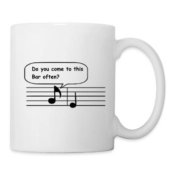 Dire drôle Musician Note Shirt cadeau - Mug blanc - blanc - Droite