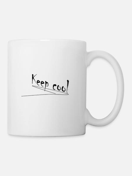 keep cool Tshirt - Mugg - vit
