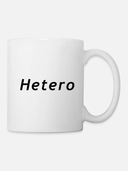 hetero - Tasse - Weiß