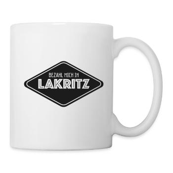 Réglisse réglisse Salmiak Pastilles Dicton - Mug blanc - blanc - Droite
