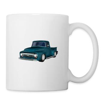 Classic Car, Pick-up, V8, Vintage - Tasse - Weiß - Rechts